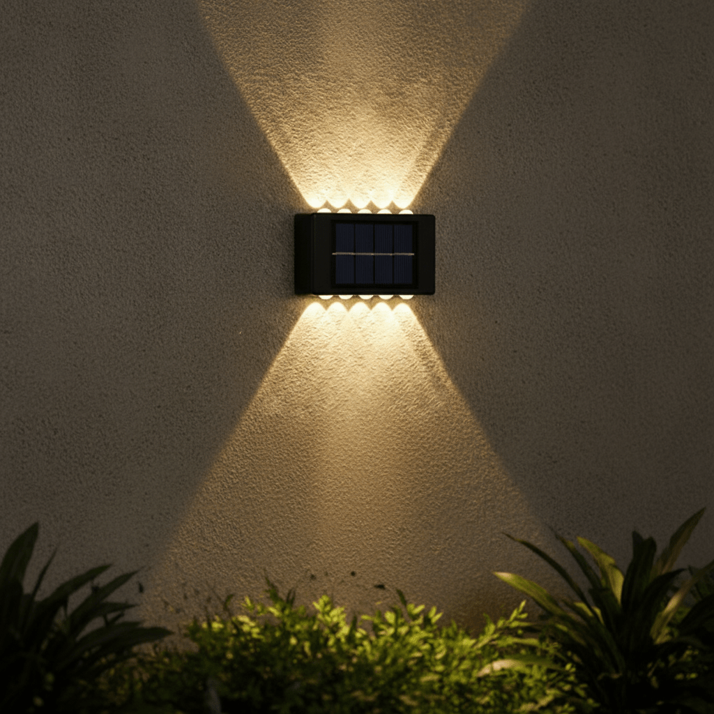 Solar LED Outdoor Wall Light – Waterproof Garden & Patio Lamp (IP65) - L&L Shop