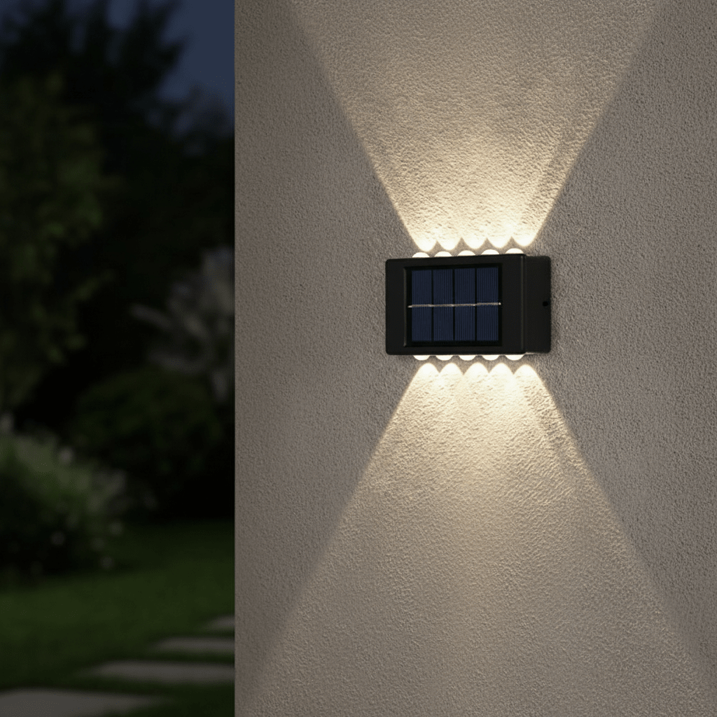 Solar LED Outdoor Wall Light – Waterproof Garden & Patio Lamp (IP65) - L&L Shop