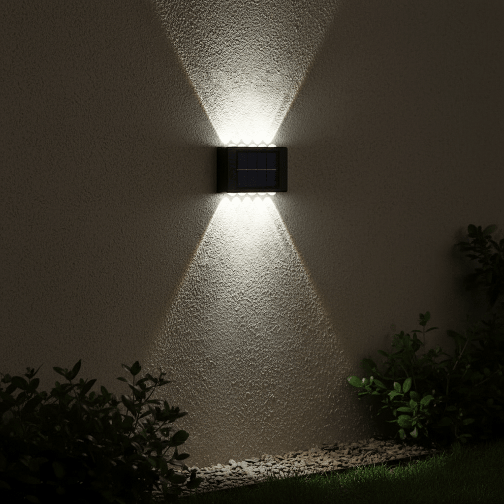 Solar LED Outdoor Wall Light – Waterproof Garden & Patio Lamp (IP65) - L&L Shop