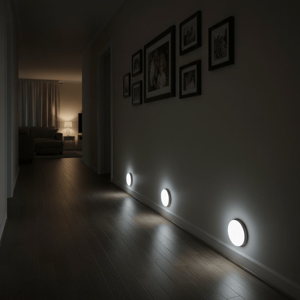 Motion Sensor LED Night Light USB Rechargeable – Wireless Cabinet Light for Kitchen Stairs - L&L Shop