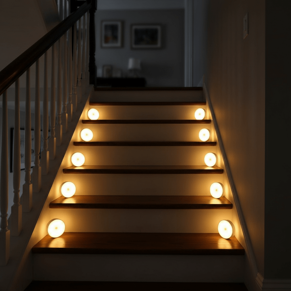 Motion Sensor LED Night Light USB Rechargeable – Wireless Cabinet Light for Kitchen Stairs - L&L Shop