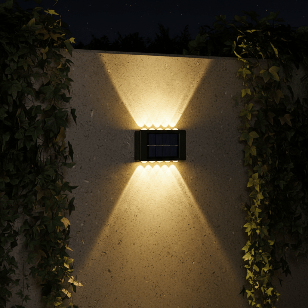 Solar LED Outdoor Wall Light – Waterproof Garden & Patio Lamp (IP65) - L&L Shop