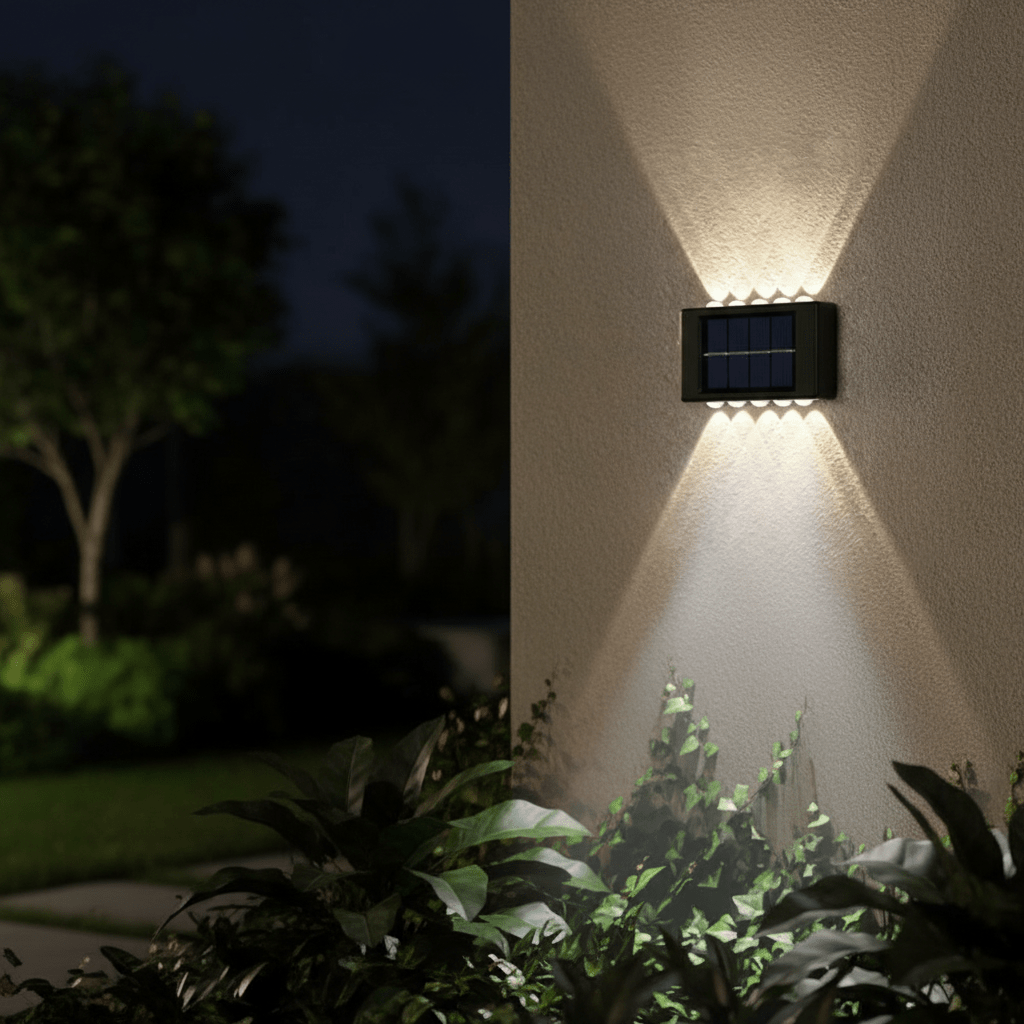 Solar LED Outdoor Wall Light – Waterproof Garden & Patio Lamp (IP65) - L&L Shop