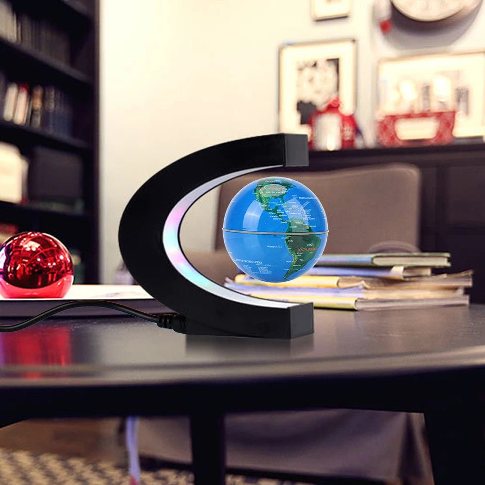 Magnetic Levitation Globe with LED – Floating World Map Lamp, Unique Home Decor & Gift - L&L Shop