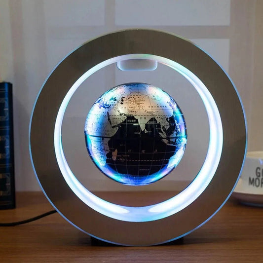 Magnetic Levitation Globe with Multicolor LED – Floating World Map Lamp, Home & Office Decor Gift - L&L Shop