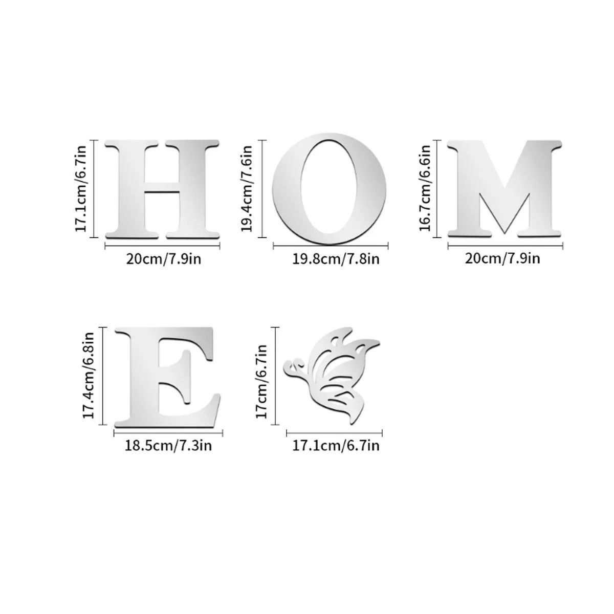 3D HOME Mirror Wall Decor - L&L Shop