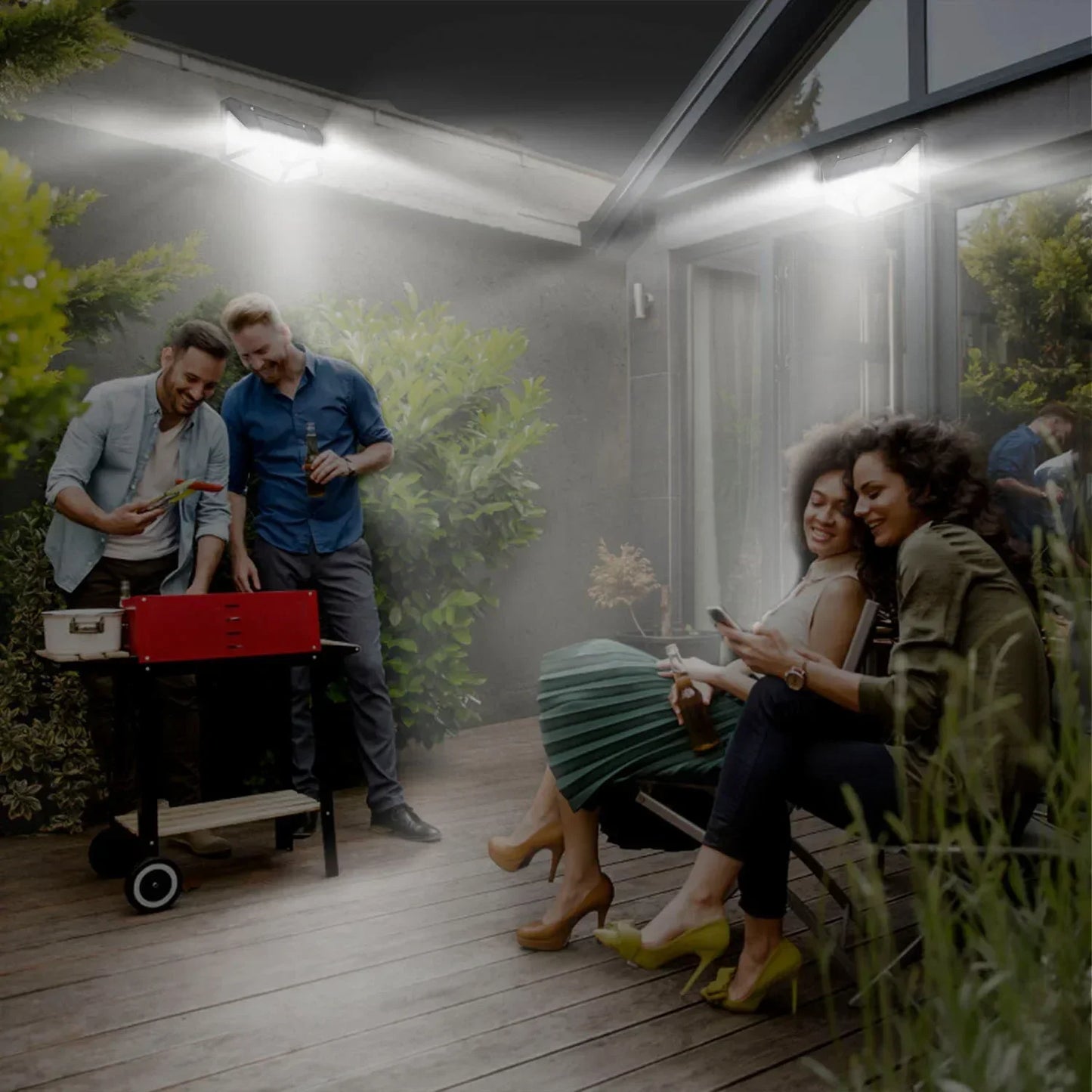 Solar Security Spotlight – 100 LED with Motion Sensor - L&L Shop