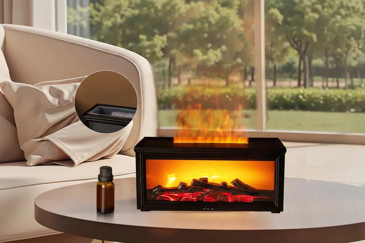 Fireplace Aroma Diffuser – Flame Effect Humidifier Essential Oil Diffuser for Bedroom Office - L&L Shop