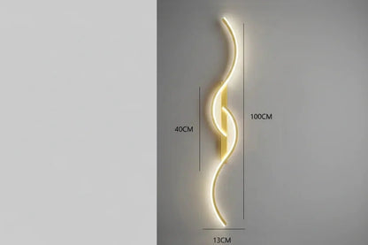 Minimalist LED Wall Lamp – Modern Strip Light for Bedroom Living Room Hallway Indoor - L&L Shop