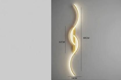Minimalist LED Wall Lamp – Modern Strip Light for Bedroom Living Room Hallway Indoor - L&L Shop