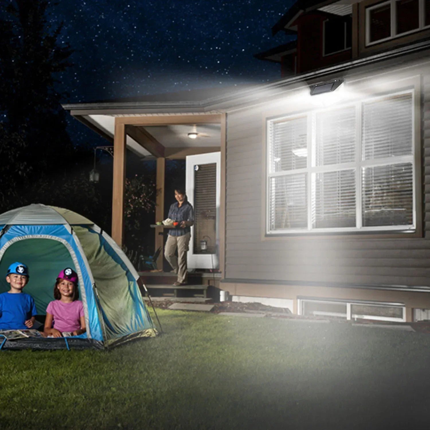 Solar Security Spotlight – 100 LED with Motion Sensor - L&L Shop