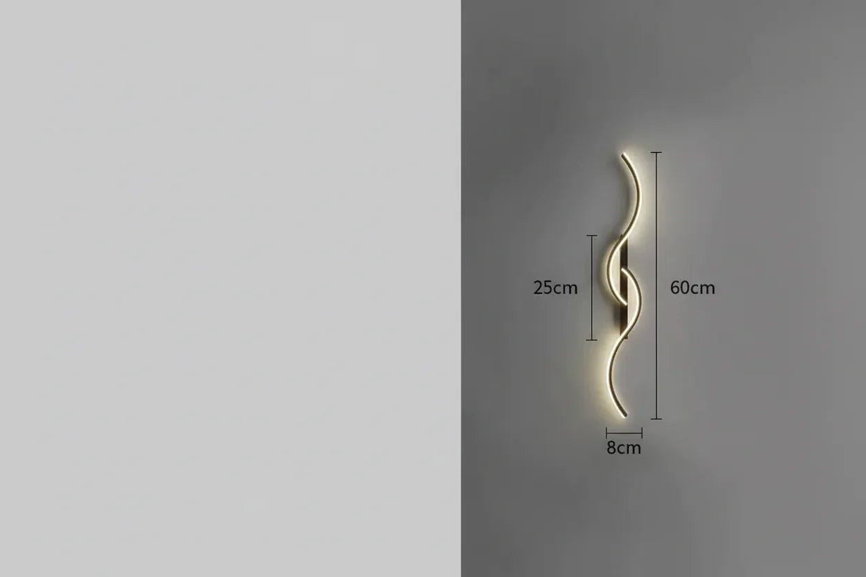 Minimalist LED Wall Lamp – Modern Strip Light for Bedroom Living Room Hallway Indoor - L&L Shop