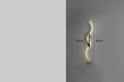 Minimalist LED Wall Lamp – Modern Strip Light for Bedroom Living Room Hallway Indoor - L&L Shop