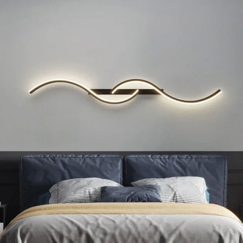Minimalist LED Wall Lamp – Modern Strip Light for Bedroom Living Room Hallway Indoor - L&L Shop