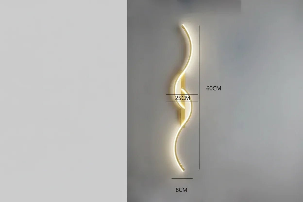 Minimalist LED Wall Lamp – Modern Strip Light for Bedroom Living Room Hallway Indoor - L&L Shop