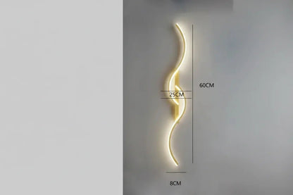 Minimalist LED Wall Lamp – Modern Strip Light for Bedroom Living Room Hallway Indoor - L&L Shop