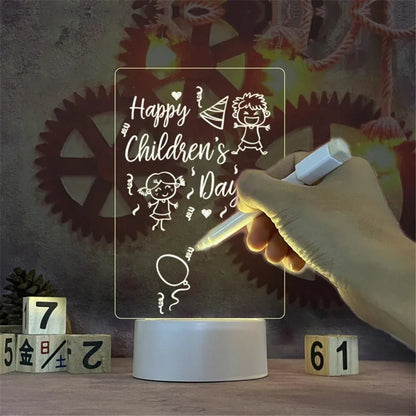 LED Message Board Night Light – Write Your Own Message Reusable Glow Board USB Powered - L&L Shop
