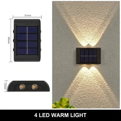 Solar LED Outdoor Wall Light – Waterproof Garden & Patio Lamp (IP65) - L&L Shop