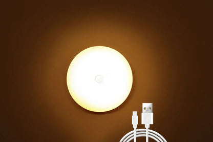 Motion Sensor LED Night Light USB Rechargeable – Wireless Cabinet Light for Kitchen Stairs - L&L Shop