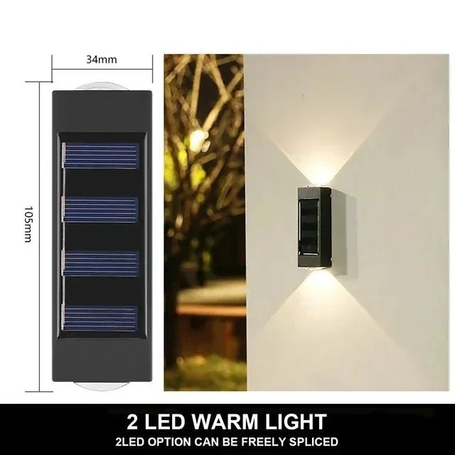 Solar LED Outdoor Wall Light – Waterproof Garden & Patio Lamp (IP65) - L&L Shop