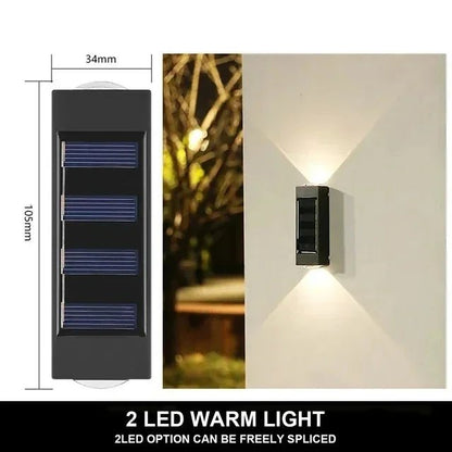 Solar LED Outdoor Wall Light – Waterproof Garden & Patio Lamp (IP65) - L&L Shop