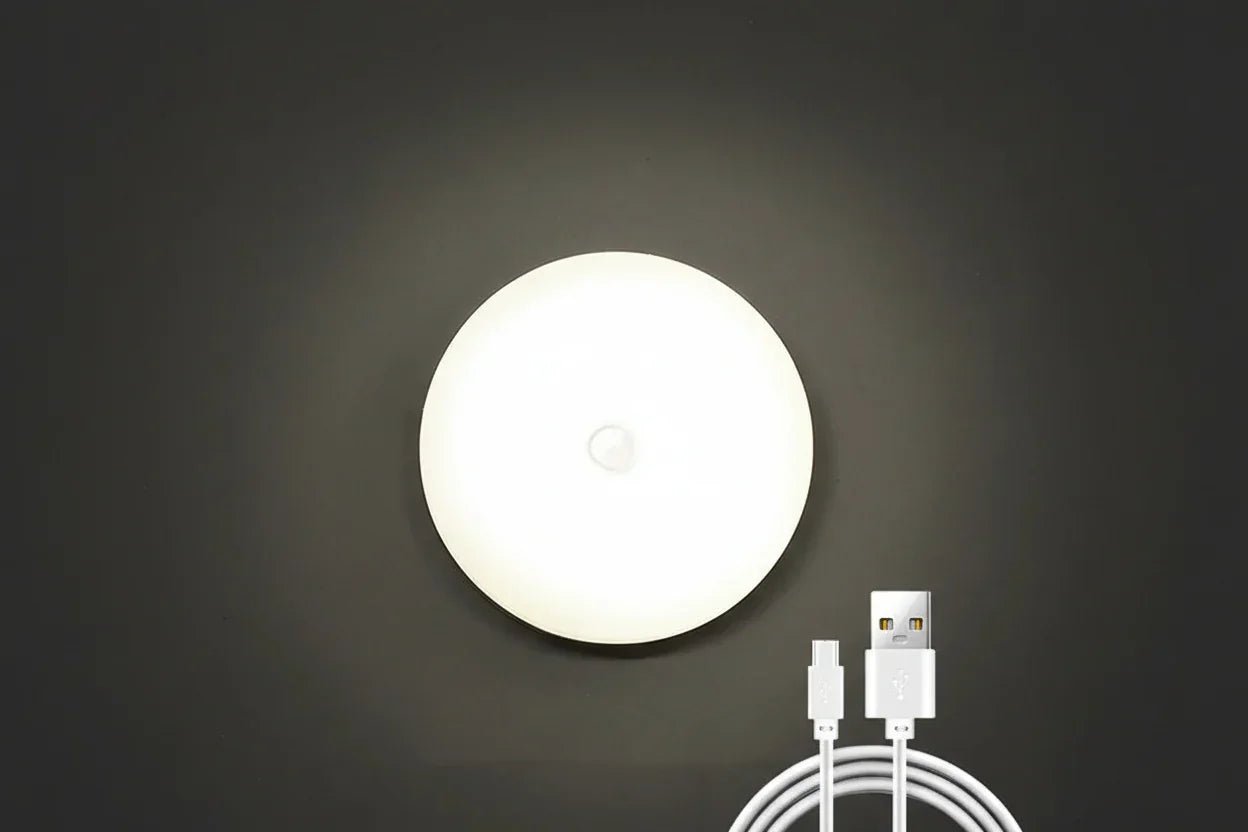 Motion Sensor LED Night Light USB Rechargeable – Wireless Cabinet Light for Kitchen Stairs - L&L Shop