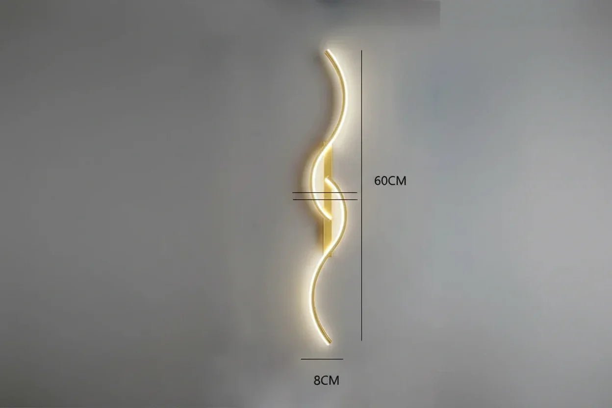 Minimalist LED Wall Lamp – Modern Strip Light for Bedroom Living Room Hallway Indoor - L&L Shop