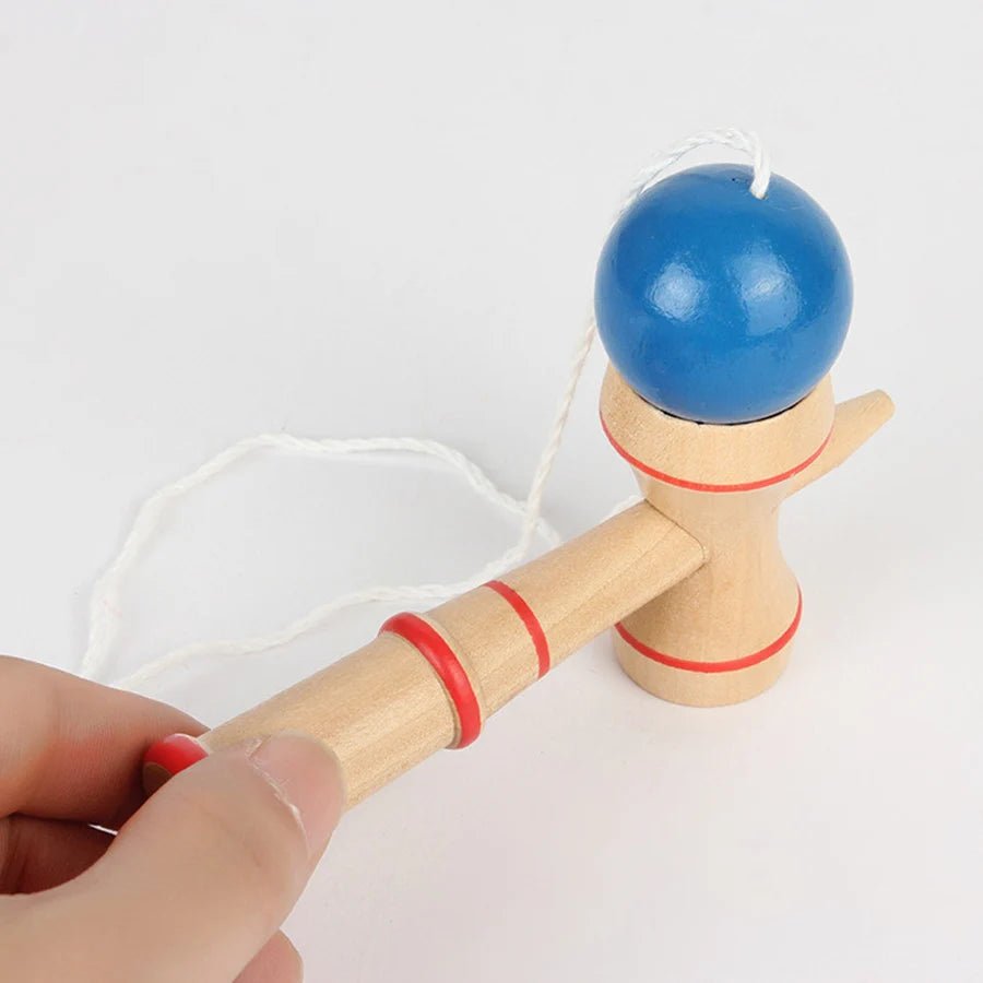 Wooden Kendama Ball Game – Japanese Traditional Skill Toy for Adults & Kids - L&L Shop