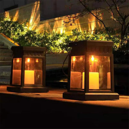Solar Palace Lantern – Outdoor LED Candle Lamp for Garden & Patio - L&L Shop