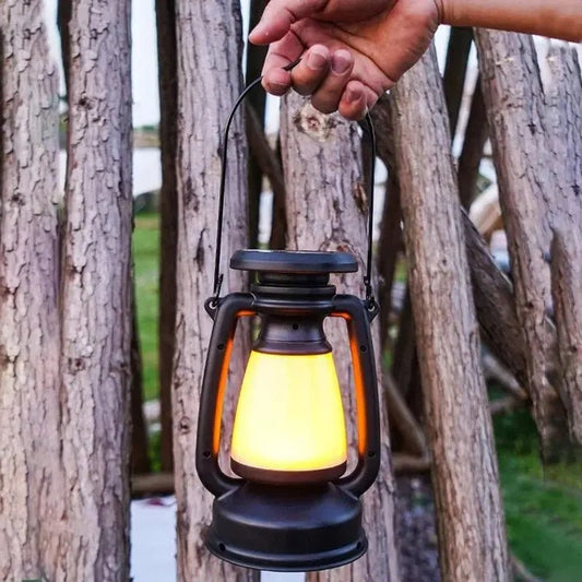 Retro LED Lantern – Rechargeable Atmosphere Light for Home & Camping - L&L Shop