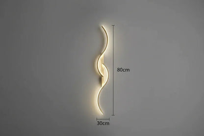 Minimalist LED Wall Lamp – Modern Strip Light for Bedroom Living Room Hallway Indoor - L&L Shop