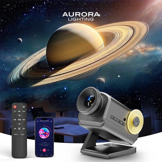 Aurora Lighting 3D Galaxy Projector – 60 Scene Night Light with Bluetooth Speaker - L&L Shop