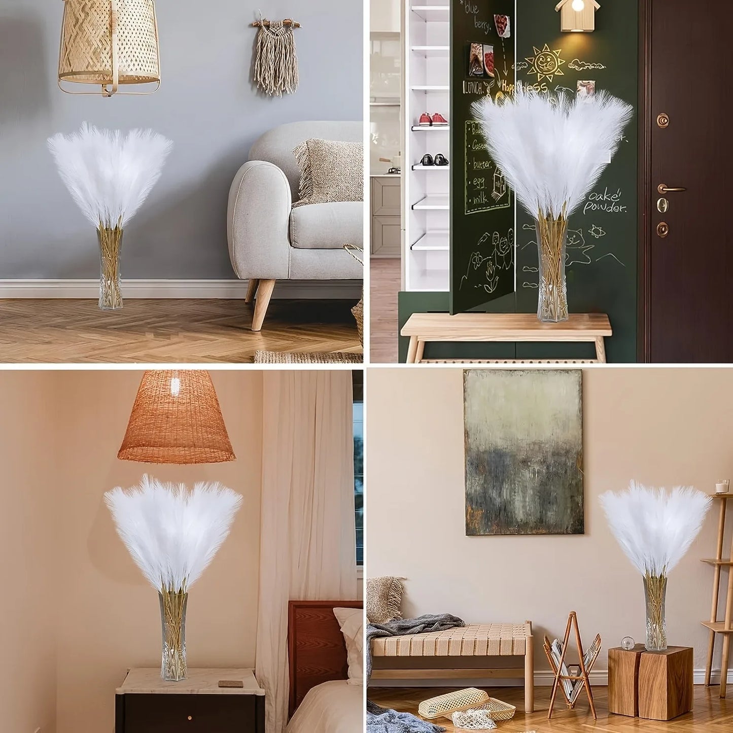 White Pampas Grass Bouquet - L&L Shop