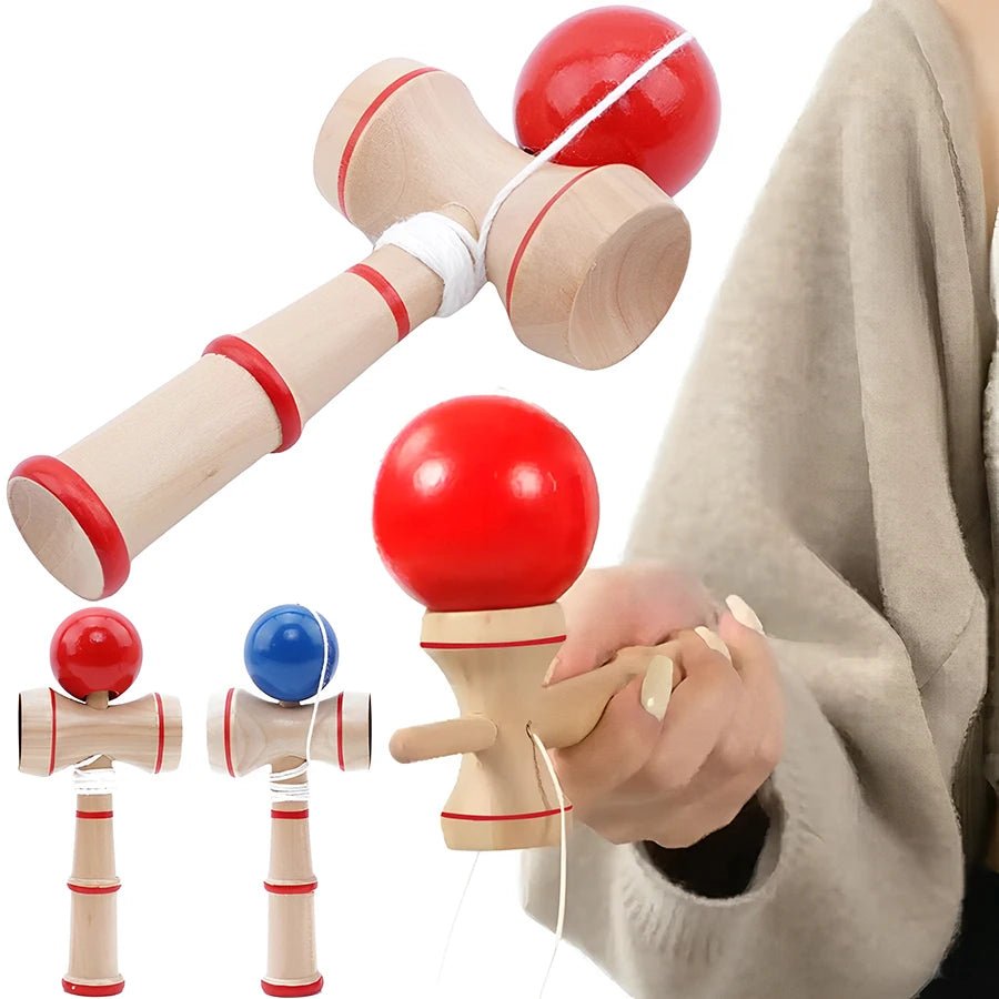 Wooden Kendama Ball Game – Japanese Traditional Skill Toy for Adults & Kids - L&L Shop