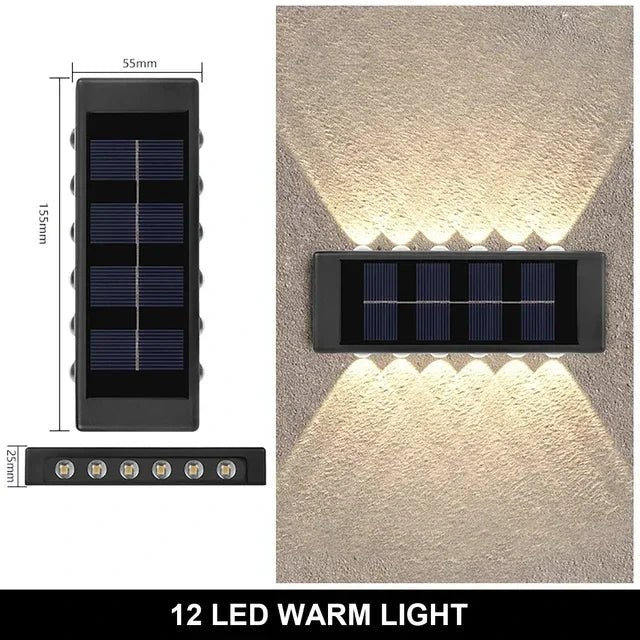 Solar LED Outdoor Wall Light – Waterproof Garden & Patio Lamp (IP65) - L&L Shop