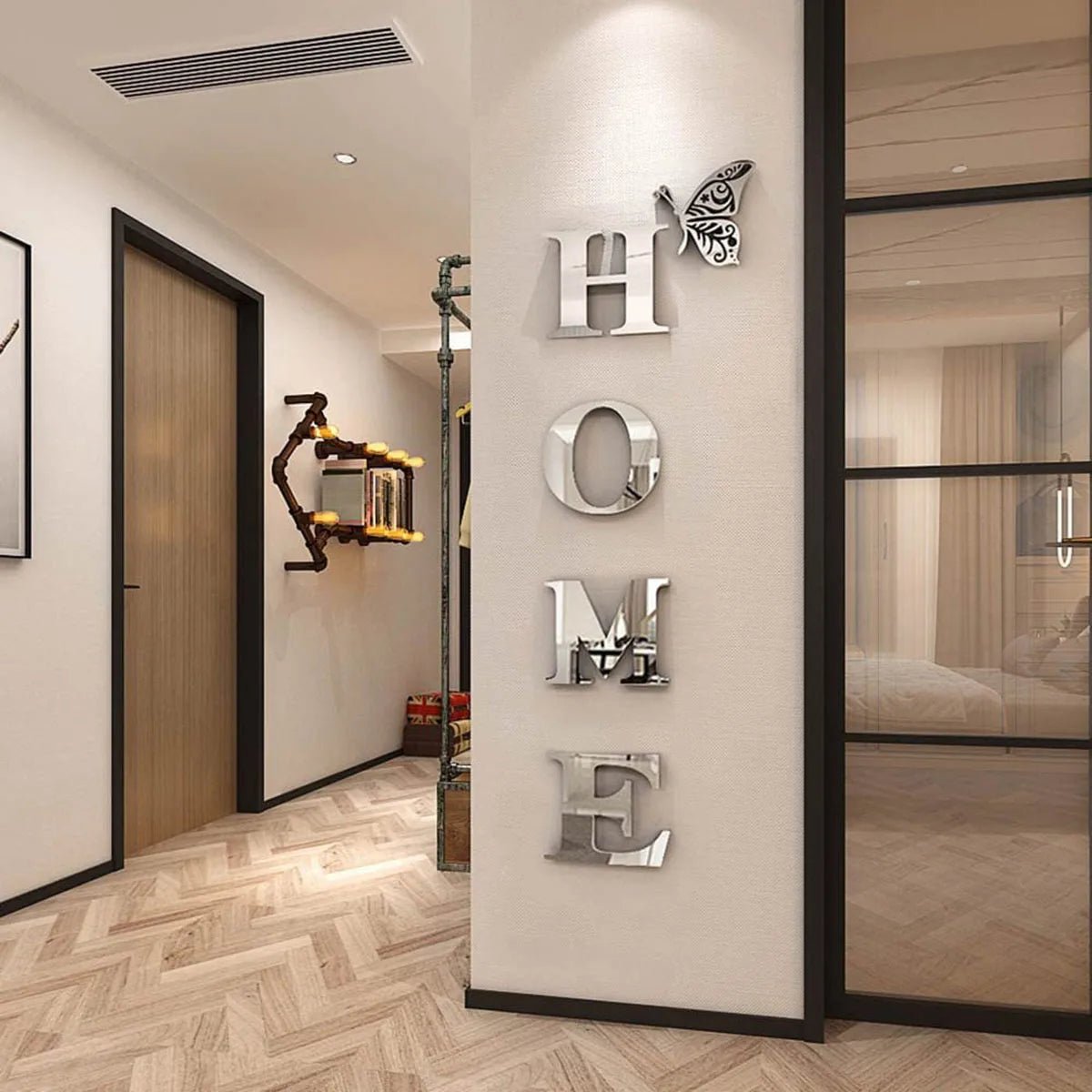 3D HOME Mirror Wall Decor - L&L Shop