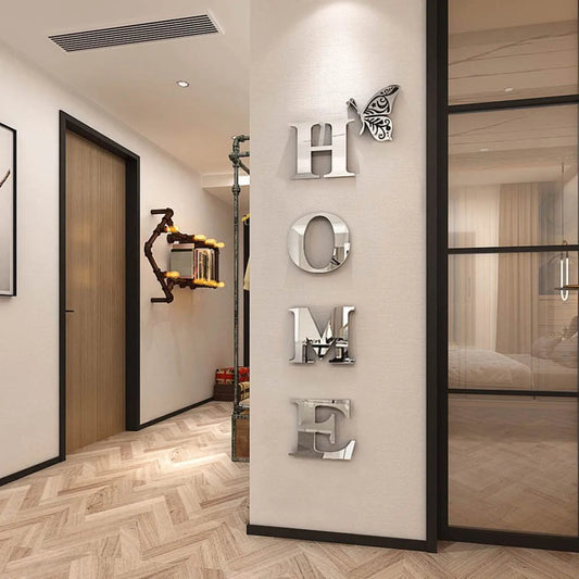 3D HOME Mirror Wall Decor