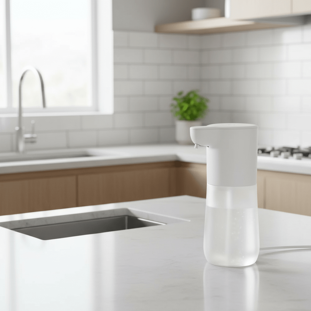 Automatic Soap Dispenser – Touchless Foam Dispenser 350ml USB Rechargeable for Bathroom Kitchen - L&L Shop
