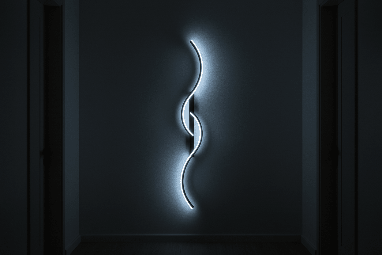 Minimalist LED Wall Lamp – Modern Strip Light for Bedroom Living Room Hallway Indoor - L&L Shop