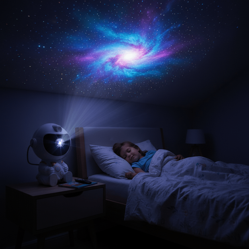 Astronaut Galaxy Projector Lamp – Star Night Light for Bedroom Kids Room Gaming Room - L&L Shop