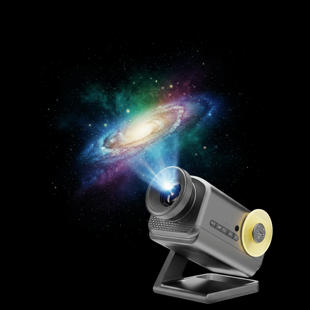 Aurora Lighting 3D Galaxy Projector – 60 Scene Night Light with Bluetooth Speaker - L&L Shop