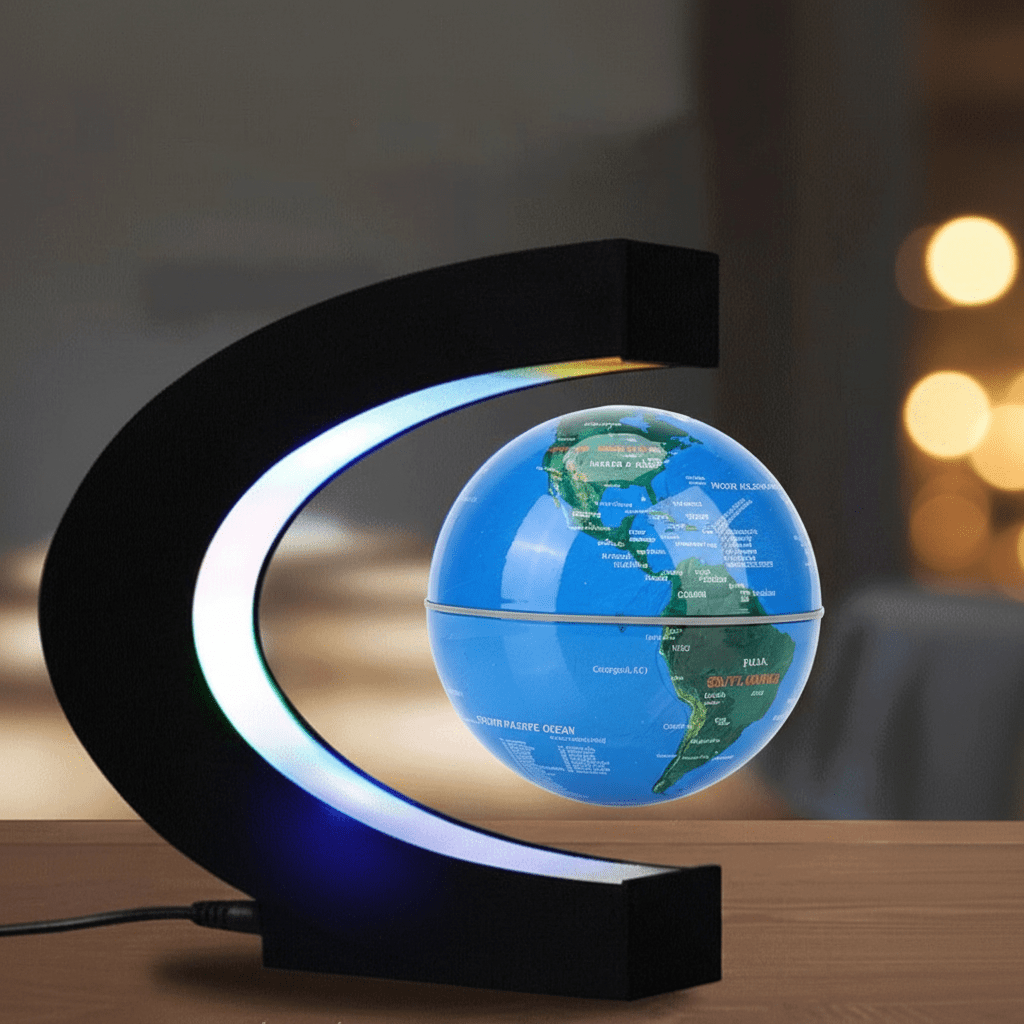 Magnetic Levitation Globe with LED – Floating World Map Lamp, Unique Home Decor & Gift - L&L Shop
