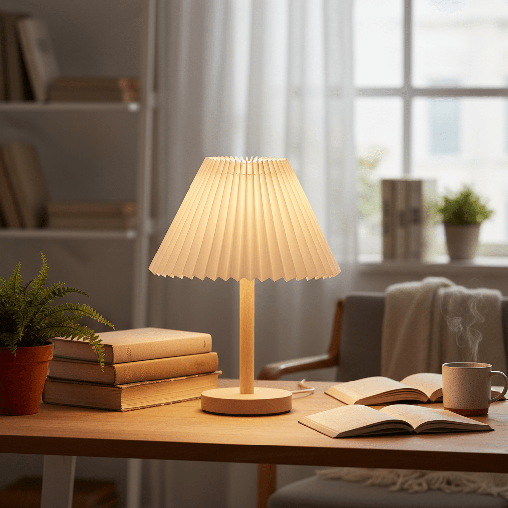 Nordic Pleated Table Lamp - L&L Shop