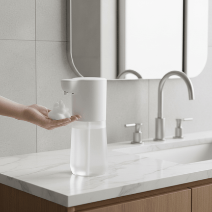 Automatic Soap Dispenser – Touchless Foam Dispenser 350ml USB Rechargeable for Bathroom Kitchen - L&L Shop