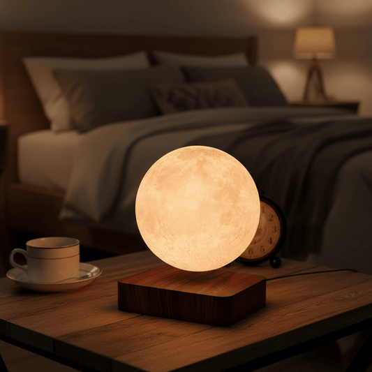 Levitating Moon Lamp – Floating Magnetic Night Light for Bedroom Desk Home Office Decor - L&L Shop