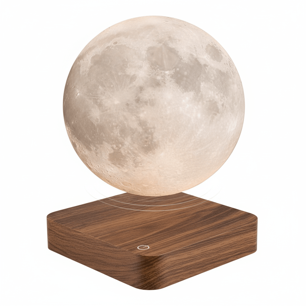 Levitating Moon Lamp – Floating Magnetic Night Light for Bedroom Desk Home Office Decor - L&L Shop