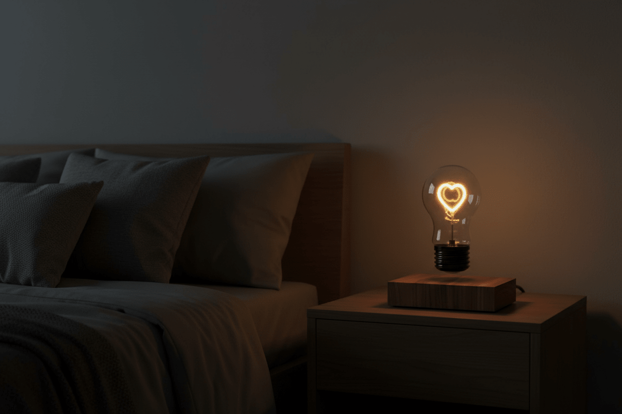 Levitating Moon Lamp – Floating Magnetic Night Light for Bedroom Desk Home Office Decor - L&L Shop