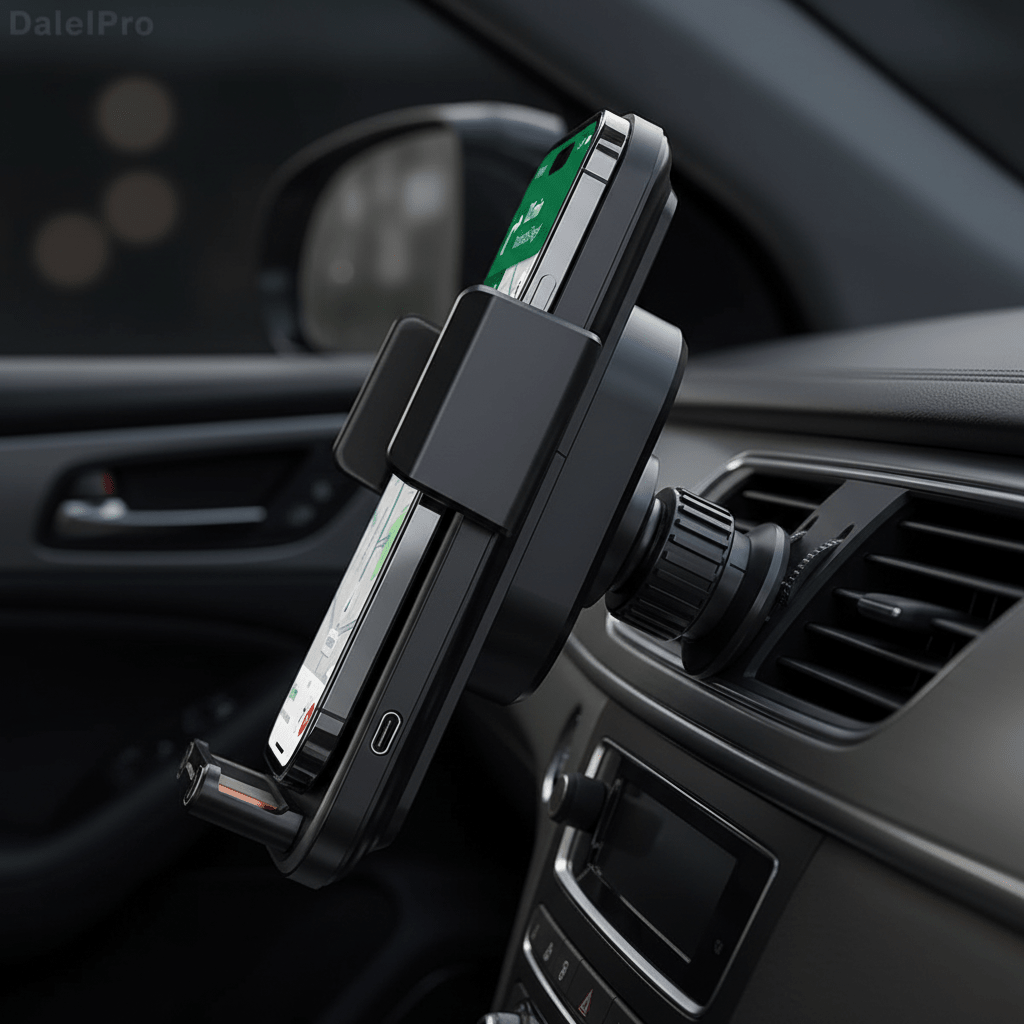 Smart Auto - Sensing Car Phone Holder – 15W Wireless Charger, One - Touch Release & 90° Rotation - L&L Shop