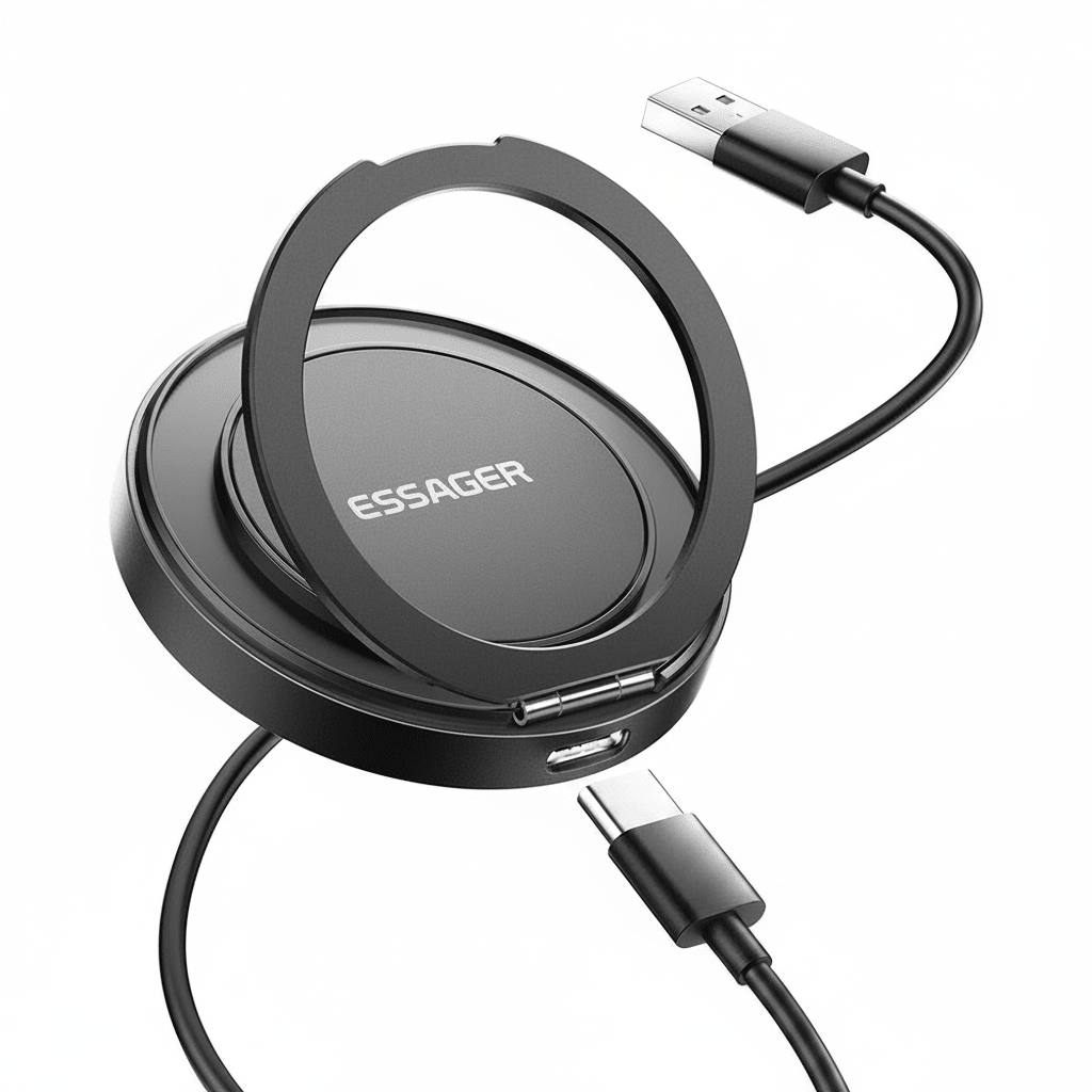 Essager Magnetic Wireless Charger with Holder – 15W Fast Charging for iPhone & AirPods - L&L Shop