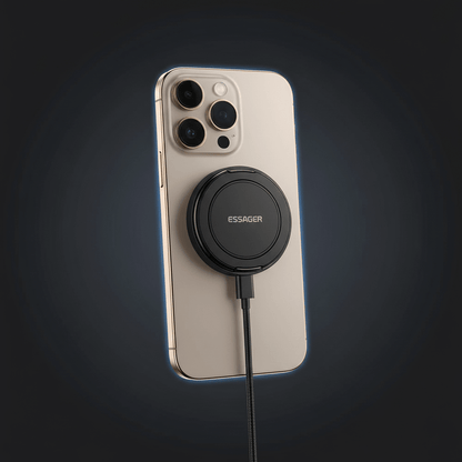 Essager Magnetic Wireless Charger with Holder – 15W Fast Charging for iPhone & AirPods - L&L Shop